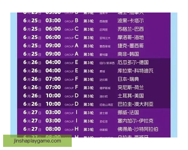 美加墨联合主办世界杯完整赛程及精彩比赛时间安排解析 美加墨联合主办世界杯完整赛程及精彩比赛时间安排解析